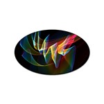 Northern Lights, Abstract Rainbow Aurora Sticker 100 Pack (Oval)