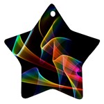 Crystal Rainbow, Abstract Winds Of Love  Star Ornament