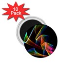 Crystal Rainbow, Abstract Winds Of Love  1.75  Button Magnet (10 pack)