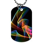 Crystal Rainbow, Abstract Winds Of Love  Dog Tag (One Sided)