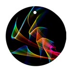 Crystal Rainbow, Abstract Winds Of Love  Round Ornament (Two Sides)