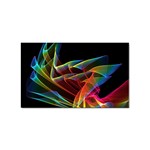 Dancing Northern Lights, Abstract Summer Sky  Sticker (Rectangle)