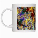 Desert Winds, Abstract Gold Purple Cactus  White Coffee Mug