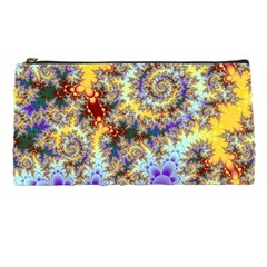 Desert Winds, Abstract Gold Purple Cactus  Pencil Case from UrbanLoad.com Front