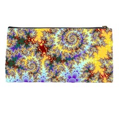 Desert Winds, Abstract Gold Purple Cactus  Pencil Case from UrbanLoad.com Back