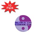 Yin & Yang Of Chronic Pain 1  Mini Button (10 pack)