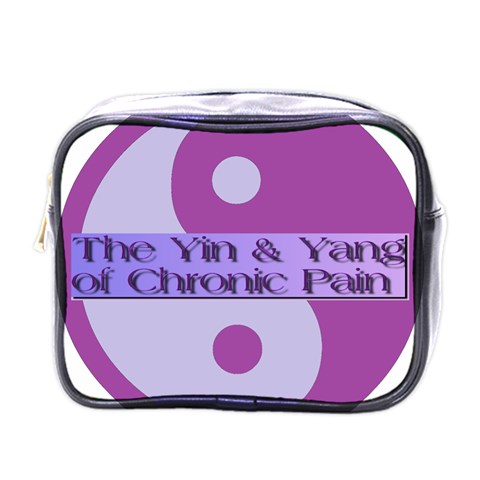 Yin & Yang Of Chronic Pain Mini Travel Toiletry Bag (One Side) from UrbanLoad.com Front