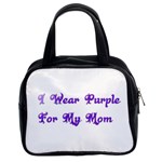 I Wear Purple For My Mom Classic Handbag (Two Sides)