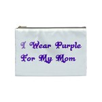 I Wear Purple For My Mom Cosmetic Bag (Medium)