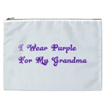 I Wear Purple For My Grandma Cosmetic Bag (XXL)
