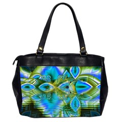 Mystical Spring, Abstract Crystal Renewal Oversize Office Handbag (Two Sides) from UrbanLoad.com Back