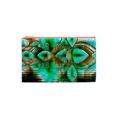 Spring Leaves, Abstract Crystal Flower Garden Cosmetic Bag (Small) from UrbanLoad.com Front