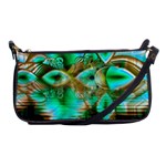 Spring Leaves, Abstract Crystal Flower Garden Evening Bag
