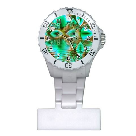 Spring Leaves, Abstract Crystal Flower Garden Nurses Watch from UrbanLoad.com Front