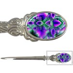 Evening Crystal Primrose, Abstract Night Flowers Letter Opener
