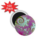 Raspberry Lime Surprise, Abstract Sea Garden  1.75  Button Magnet (100 pack)