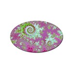 Raspberry Lime Surprise, Abstract Sea Garden  Sticker 10 Pack (Oval)