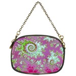 Raspberry Lime Surprise, Abstract Sea Garden  Chain Purse (One Side)
