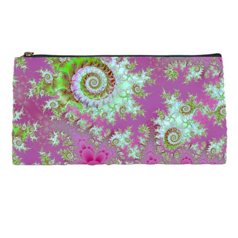 Raspberry Lime Surprise, Abstract Sea Garden  Pencil Case from UrbanLoad.com Front