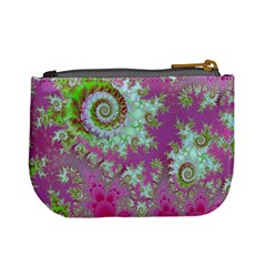 Raspberry Lime Surprise, Abstract Sea Garden  Coin Change Purse from UrbanLoad.com Back