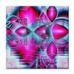 Ruby Red Crystal Palace, Abstract Jewels Ceramic Tile