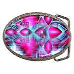 Ruby Red Crystal Palace, Abstract Jewels Belt Buckle (Oval)