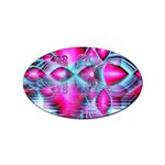 Ruby Red Crystal Palace, Abstract Jewels Sticker (Oval)