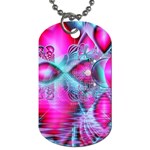 Ruby Red Crystal Palace, Abstract Jewels Dog Tag (Two-sided) 