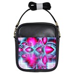 Ruby Red Crystal Palace, Abstract Jewels Girl s Sling Bag
