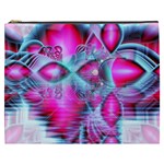 Ruby Red Crystal Palace, Abstract Jewels Cosmetic Bag (XXXL)