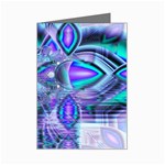 Peacock Crystal Palace Of Dreams, Abstract Mini Greeting Card (8 Pack)