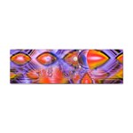 Crystal Star Dance, Abstract Purple Orange Bumper Sticker