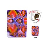 Crystal Star Dance, Abstract Purple Orange Playing Cards (Mini)