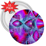Crystal Northern Lights Palace, Abstract Ice  3  Button (10 pack)