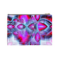 Crystal Northern Lights Palace, Abstract Ice  Cosmetic Bag (Large) from UrbanLoad.com Back