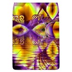 Golden Violet Crystal Palace, Abstract Cosmic Explosion Removable Flap Cover (Large)