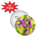 Raspberry Lime Mystical Magical Lake, Abstract  1.75  Button (10 pack)