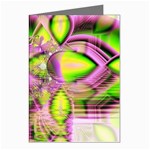 Raspberry Lime Mystical Magical Lake, Abstract  Greeting Card (8 Pack)