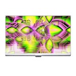 Raspberry Lime Mystical Magical Lake, Abstract  Business Card Holder