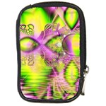 Raspberry Lime Mystical Magical Lake, Abstract  Compact Camera Leather Case