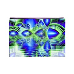 Irish Dream Under Abstract Cobalt Blue Skies Cosmetic Bag (Large) from UrbanLoad.com Back