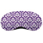 Royal Purple Damask Pattern Sleeping Mask