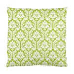 Spring Green Damask Pattern Standard Cushion Case (One Side)