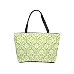 Spring Green Damask Pattern Classic Shoulder Handbag