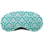 Turquoise Damask Pattern Sleeping Mask