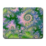 Rose Apple Green Dreams, Abstract Water Garden Small Mouse Pad (Rectangle)