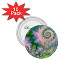 Rose Apple Green Dreams, Abstract Water Garden 1.75  Button (10 pack)