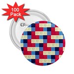 Hearts 2.25  Button (100 pack)