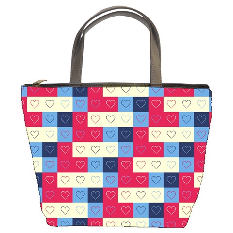Hearts Bucket Handbag from UrbanLoad.com Front