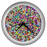 Color Wall Clock (Silver)